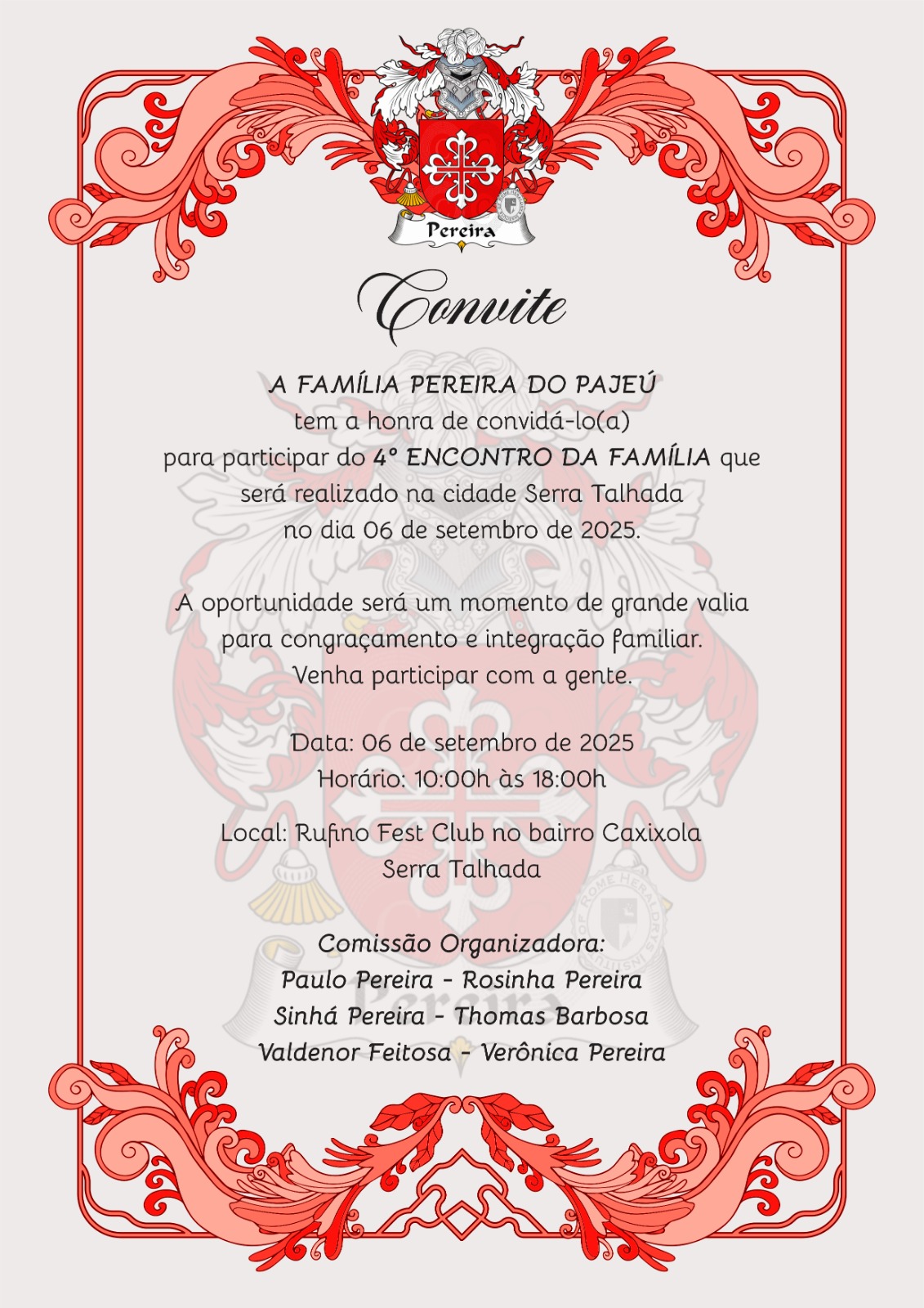 Família Pereira reúne gerações durante a Festa de Setembro em ST