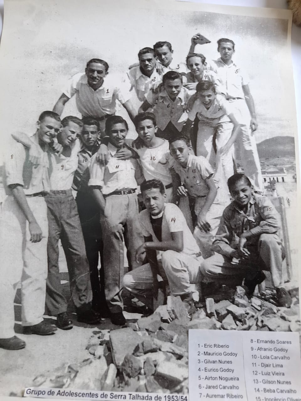Adolescentes dos anos 1950 em momento histórico em Serra Talhada