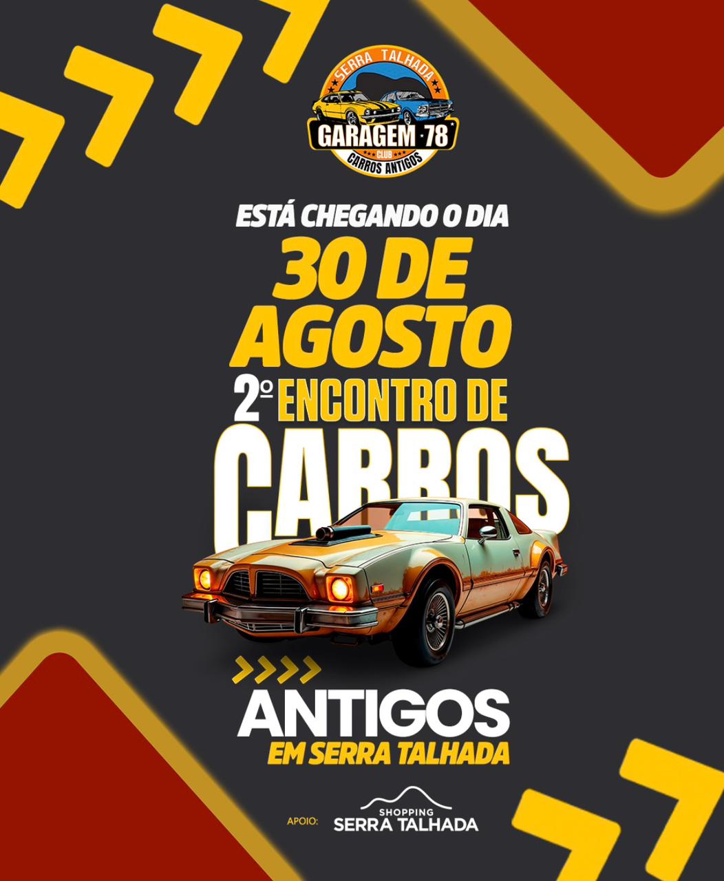 Serra Talhada recebe 2º Encontro de Carros Antigos neste sábado (30) 1 Serra Talhada recebe 2º Encontro de Carros Antigos neste sábado (30)
