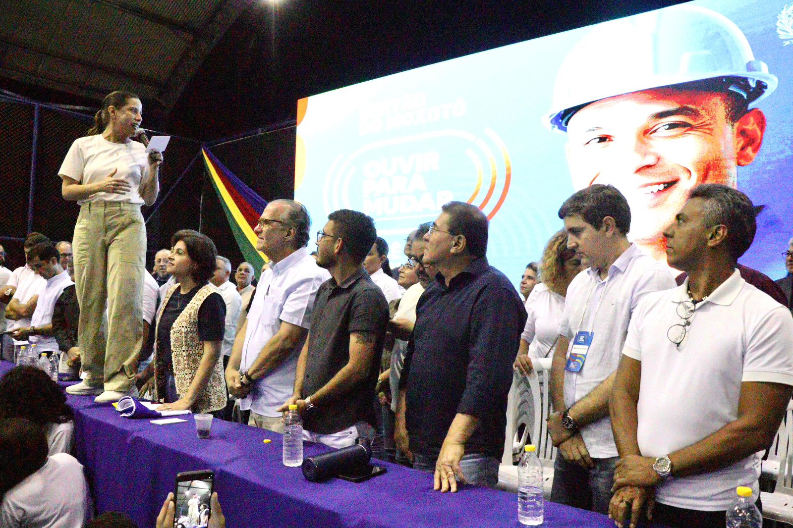 Duque, Cacique Marcos e Raquel autorizam licitação 1 Foto: Divulgação