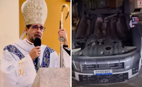 Bispo capota carro no Agreste de PE; sua mãe também estava no veículo 1 Bispo capota carro no Agreste de PE; sua mãe também estava no veículo