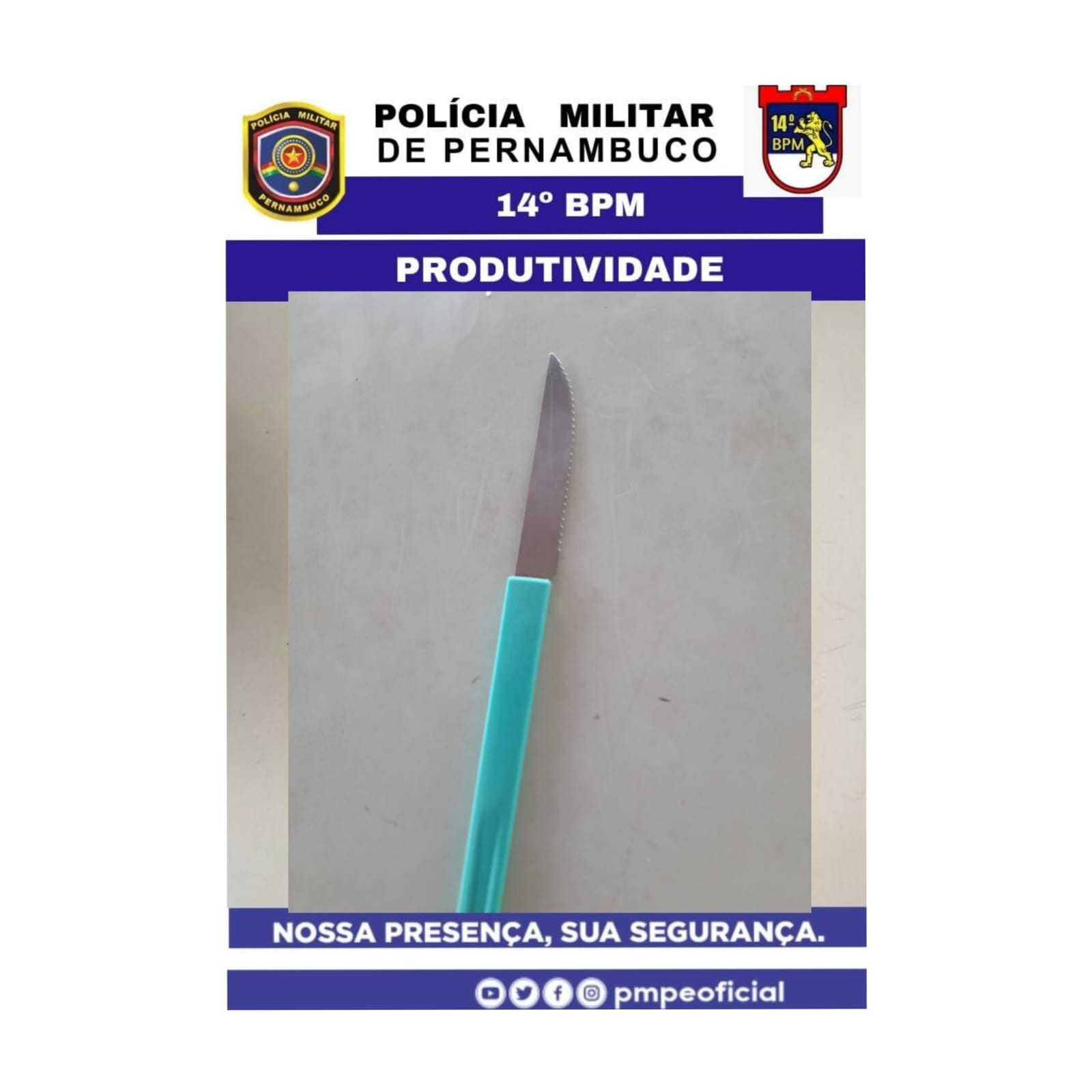 Aluno leva faca para escola em ST para 'acertar contas' com colega