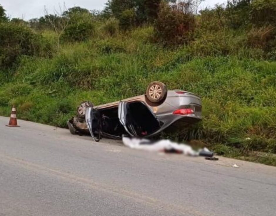 acidente na BR-424 deixa um homem morto - Fotos: Divulgação/PRF