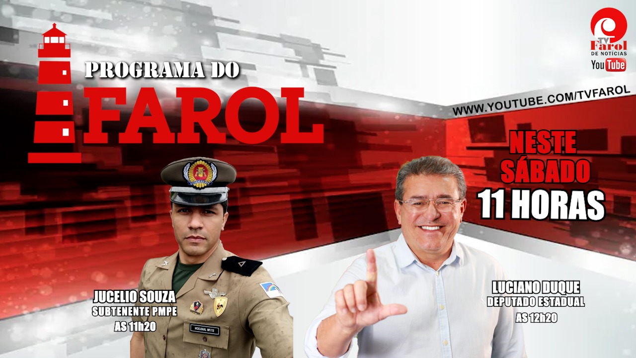 Programa do Farol recebe Jucelio Souza e Luciano Duque neste sábado