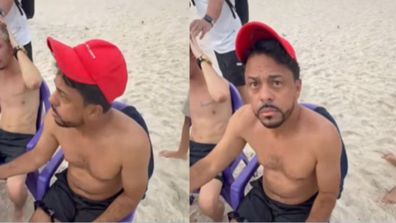 Vídeo: Chefe do Comando Vermelho é preso tomando whisky em praia no RJ 1 Chefe do Comando Vermelho é preso tomando whisky em praia no RJ - Foto: Reprodução/Redes Sociais