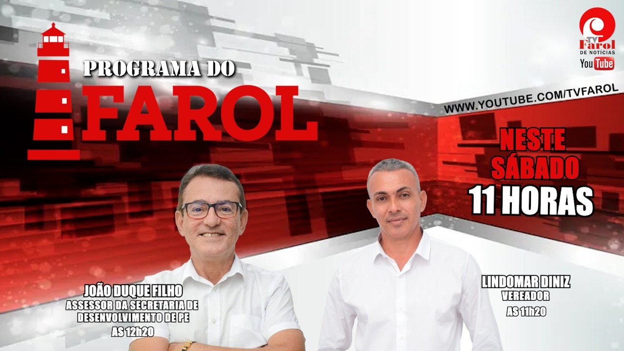Programa do Farol discute política e saúde neste sábado (4) 1 Programa do Farol discute política e saúde neste sábado (4)
