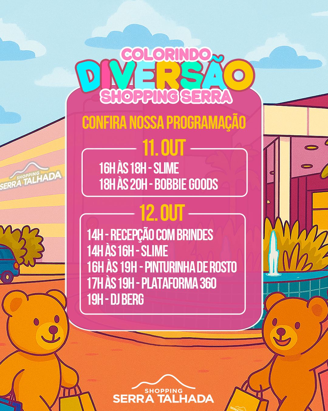 Mês das Crianças no Shopping Serra Talhada chega ao fim repleto de atividades