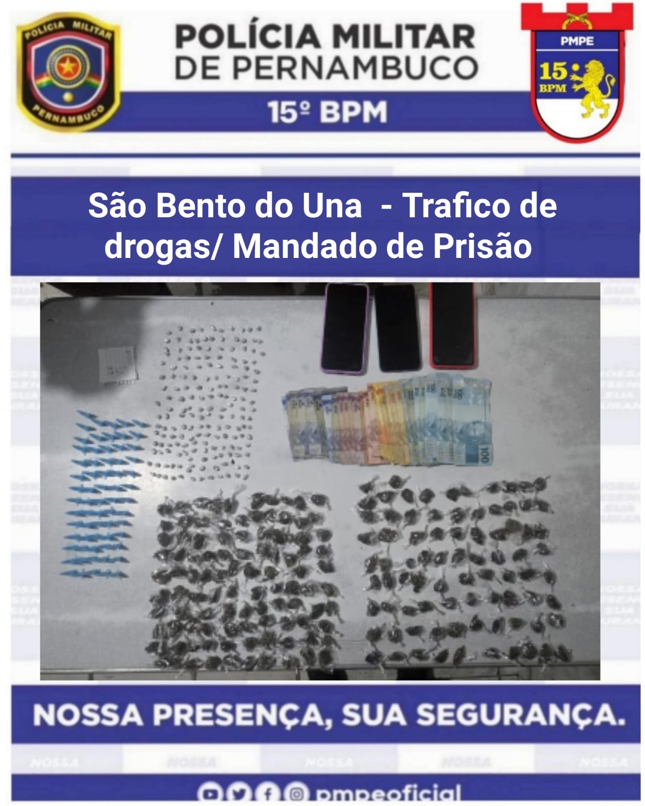 Casal é preso por tráfico em São Bento do Una 1 casal preso tráfico