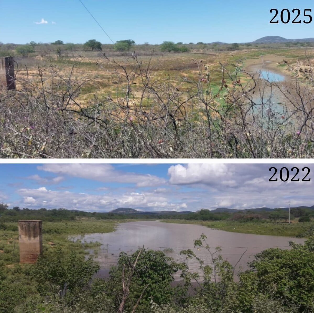 Açude em ST entra em colapso; Duque e Miguel são cobrados 1 Fotos enviadas ao Farol