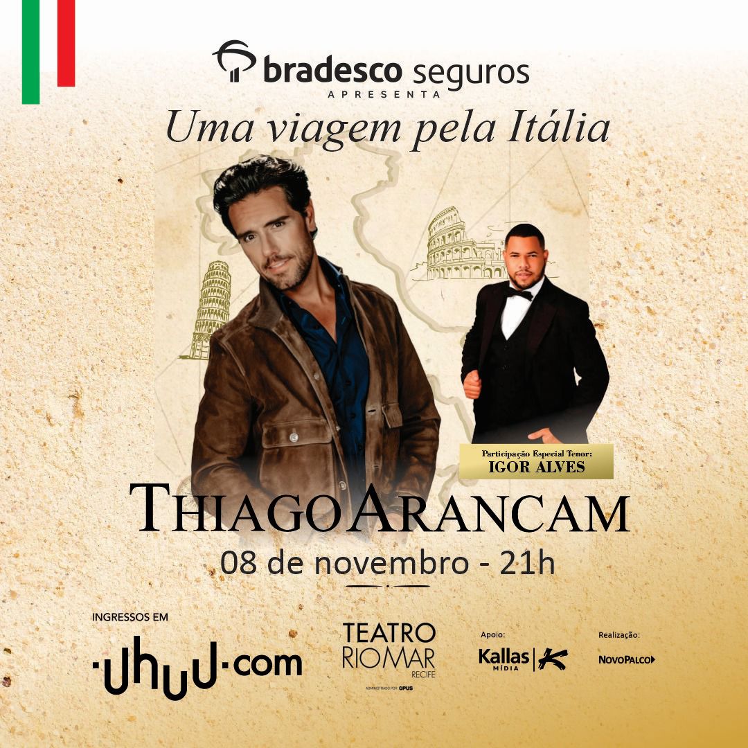 Tenor triunfense participará de show especial em Recife