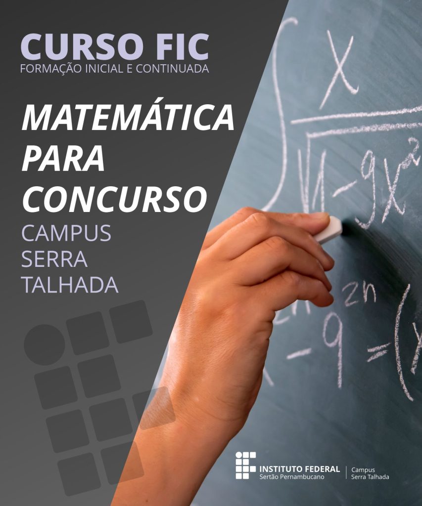 IFSertão oferta 40 vagas para curso 'Matemática para Concurso' em ST