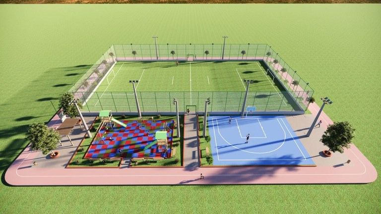 Dr. Ismael anuncia conquista de Arena Esportiva com campo society 1 Dr. Ismael anuncia conquista de Arena Esportiva com campo society