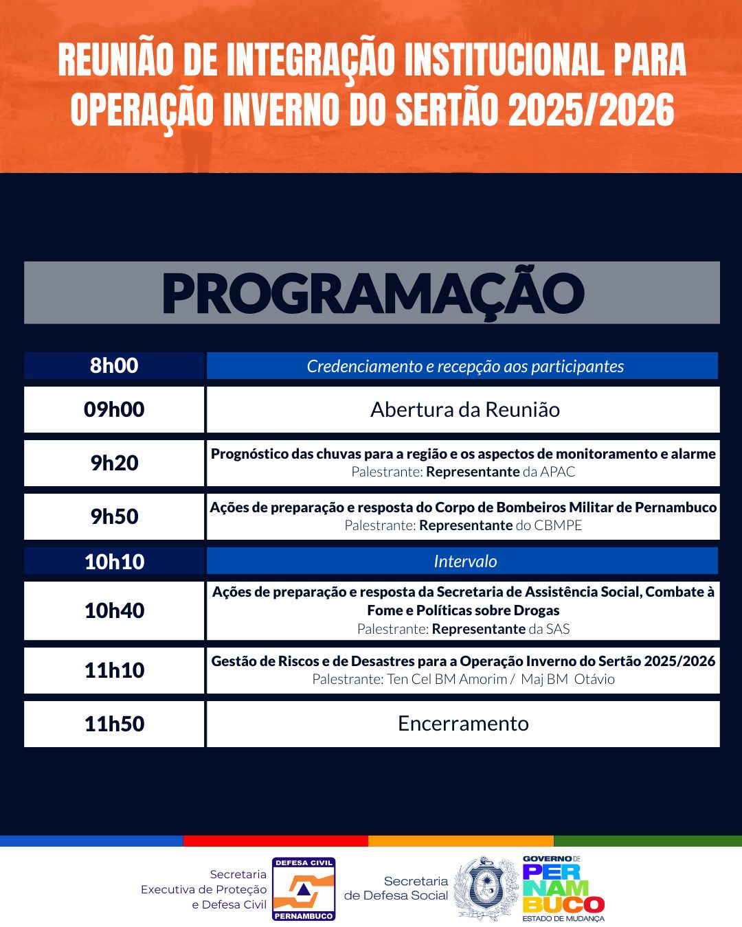 Defesa Civil promove reunião estratégica para fortalecer ações no Sertão