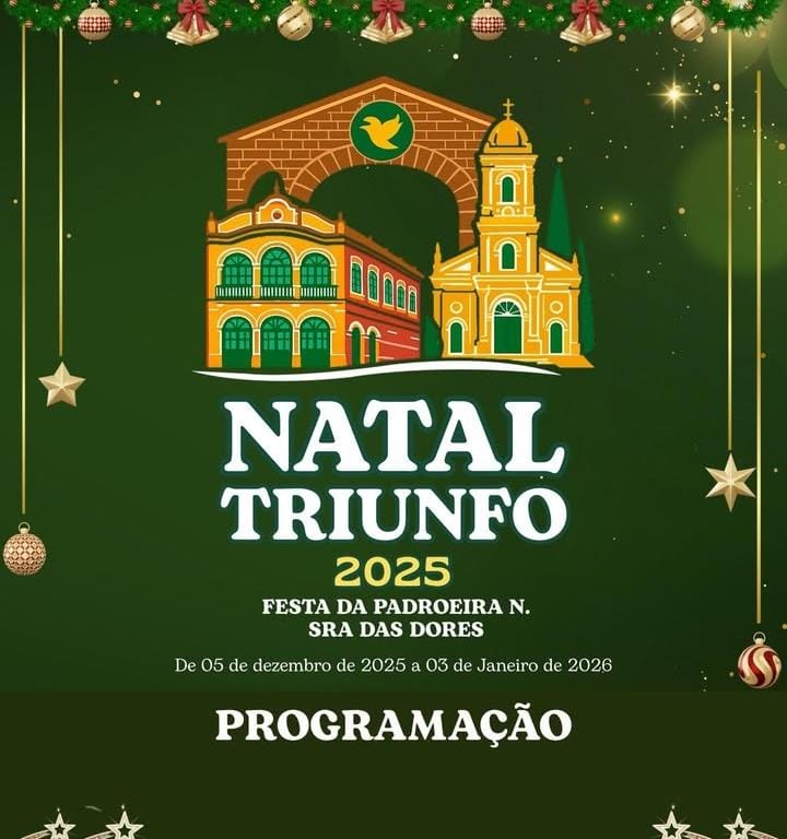 Triunfo anuncia programação de Natal e Ano Novo com muitas atrações