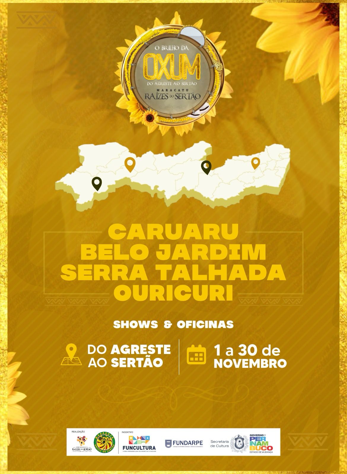 Maracatu Raízes do Sertão realiza oficina e show gratuito em Serra Talhada