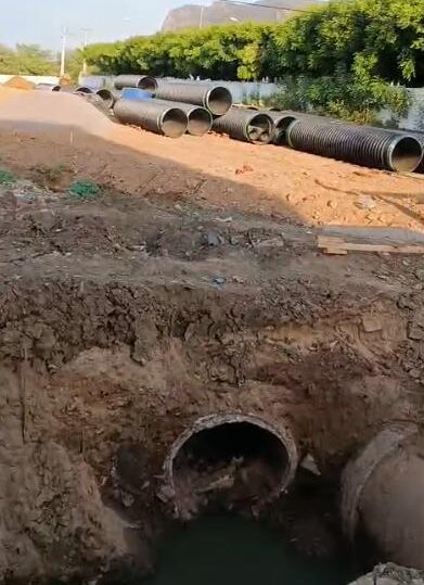 Obra causa problemas e acidentes no bairro da Cagep em Serra Talhada