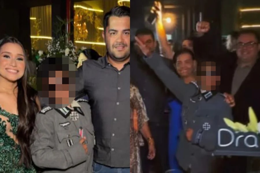 Garoto de 13 anos usa traje nazista em festa de formatura no RN