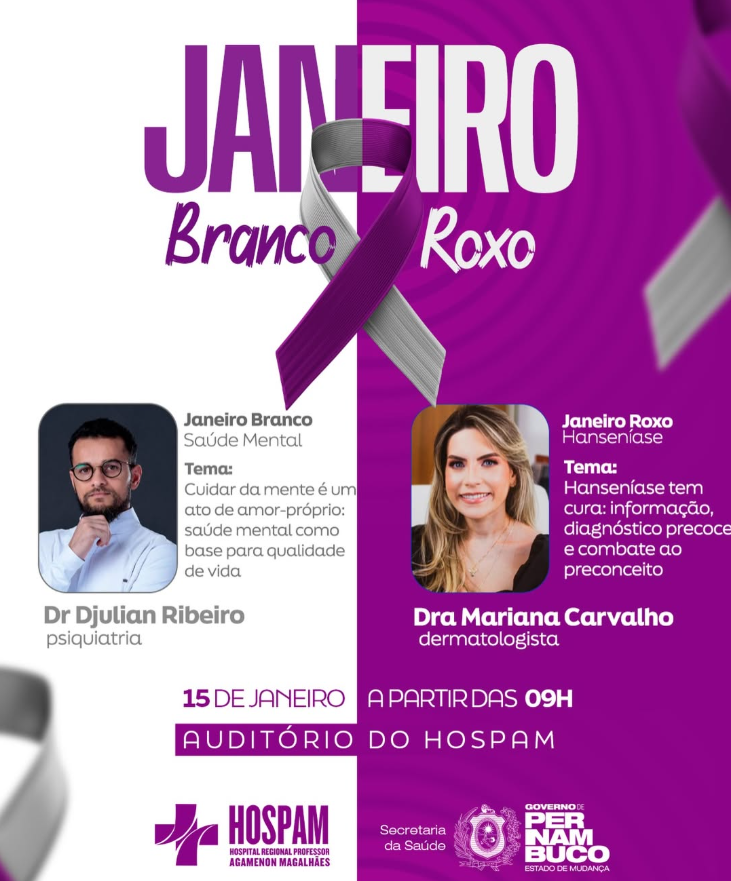 HOSPAM promove ação de conscientização sobre saúde mental e hanseníase em Serra Talhada