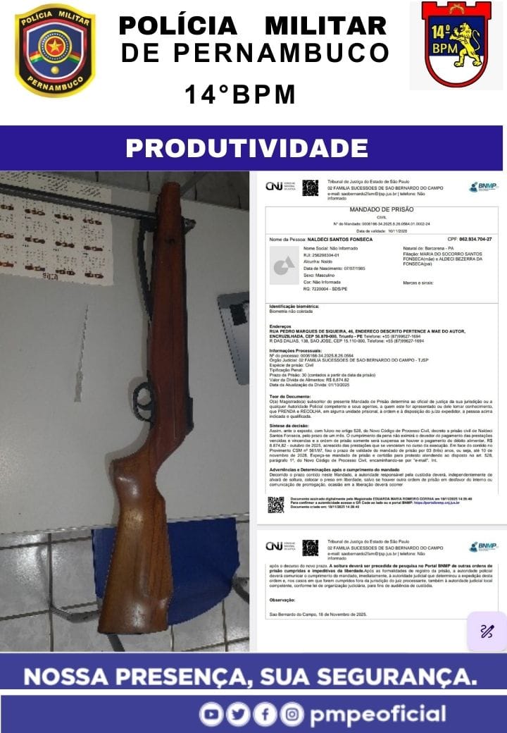 Homem é preso após disparos em via pública de Triunfo e se complica 1 Homem é preso após disparos em via pública de Triunfo e se complica