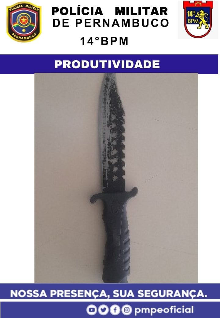 Homem é preso após ameaçar ex-mulher com punhal em Belmonte 1 Homem é preso após ameaçar ex com punhal em Belmonte