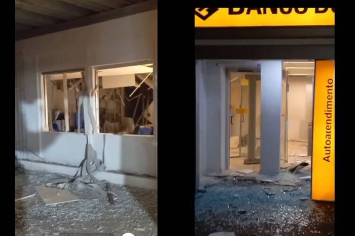 Bandidos explodem agência do Banco do Brasil no Agreste de Pernambuco