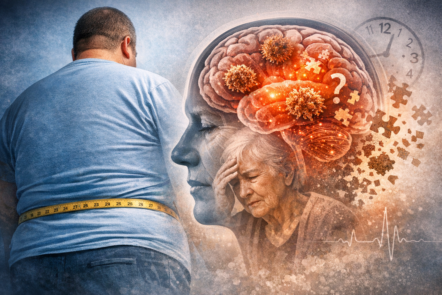 Obesidade pode antecipar alterações cerebrais ligadas ao Alzheimer, apontam novos estudos