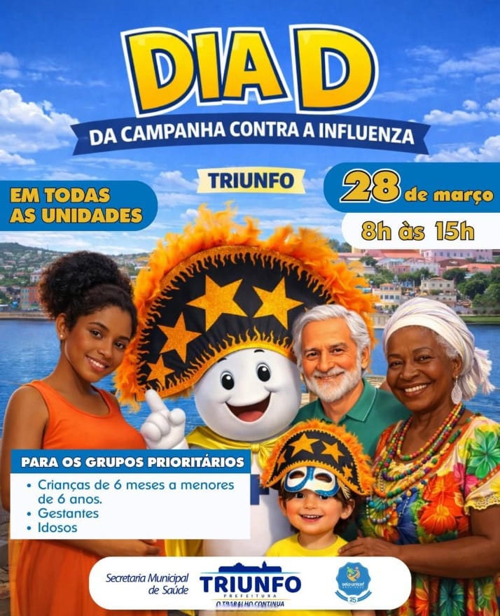 Triunfo realiza Dia D de vacinação contra a Influenza 1 Triunfo realiza Dia D de vacinação contra a Influenza