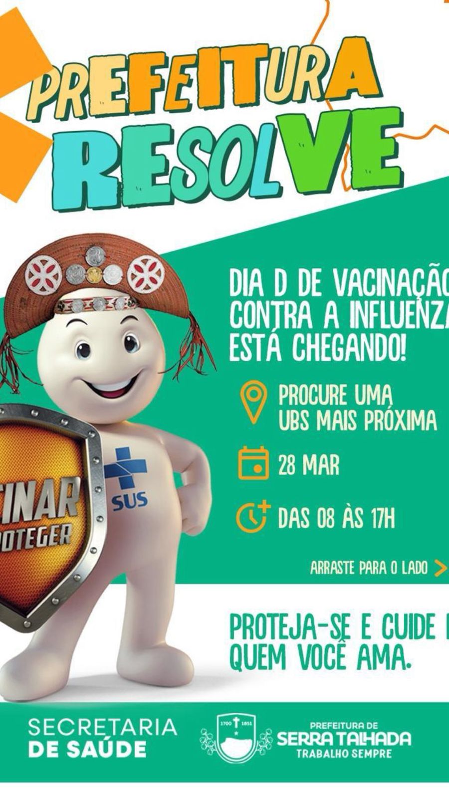 Serra Talhada realiza Dia D de vacinação contra Influenza neste sábado