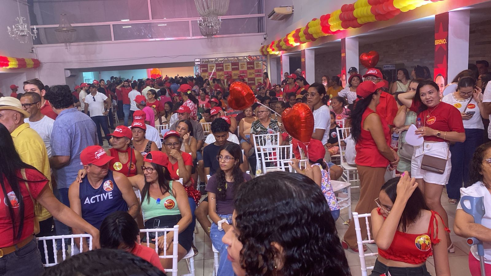 Clima no evento de Breno já é de convenção e muita propaganda 1 Filiação de Breno Araújo ao PT