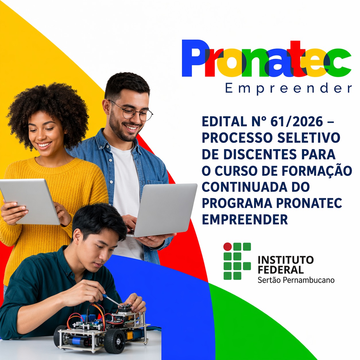 IFSertãoPE abre 225 vagas em cursos gratuitos pelo Pronatec Empreender