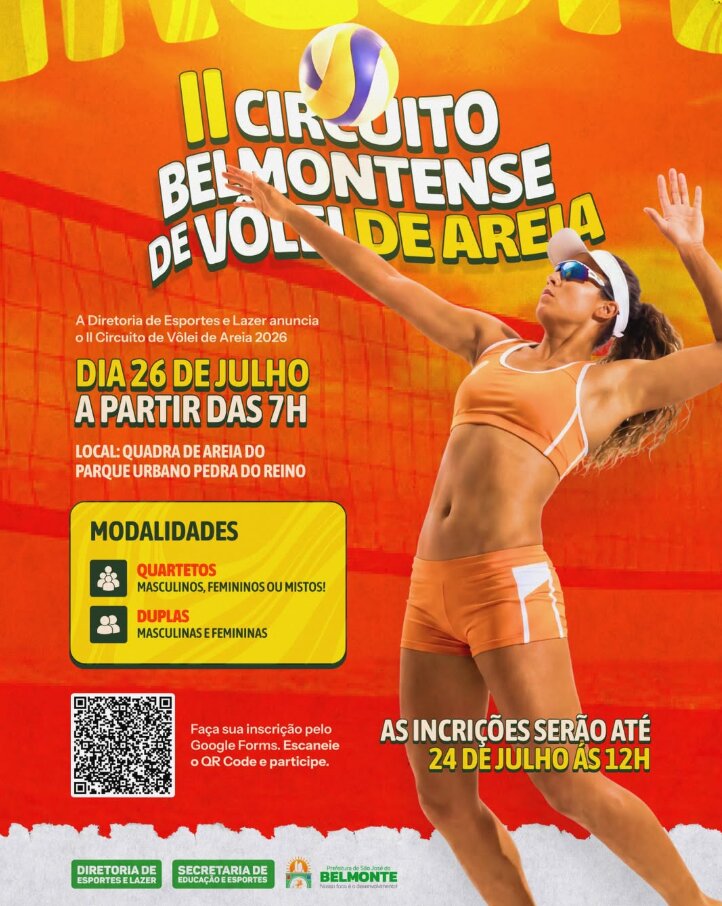 Prefeitura promove 2º Circuito Belmontense de Vôlei de Areia