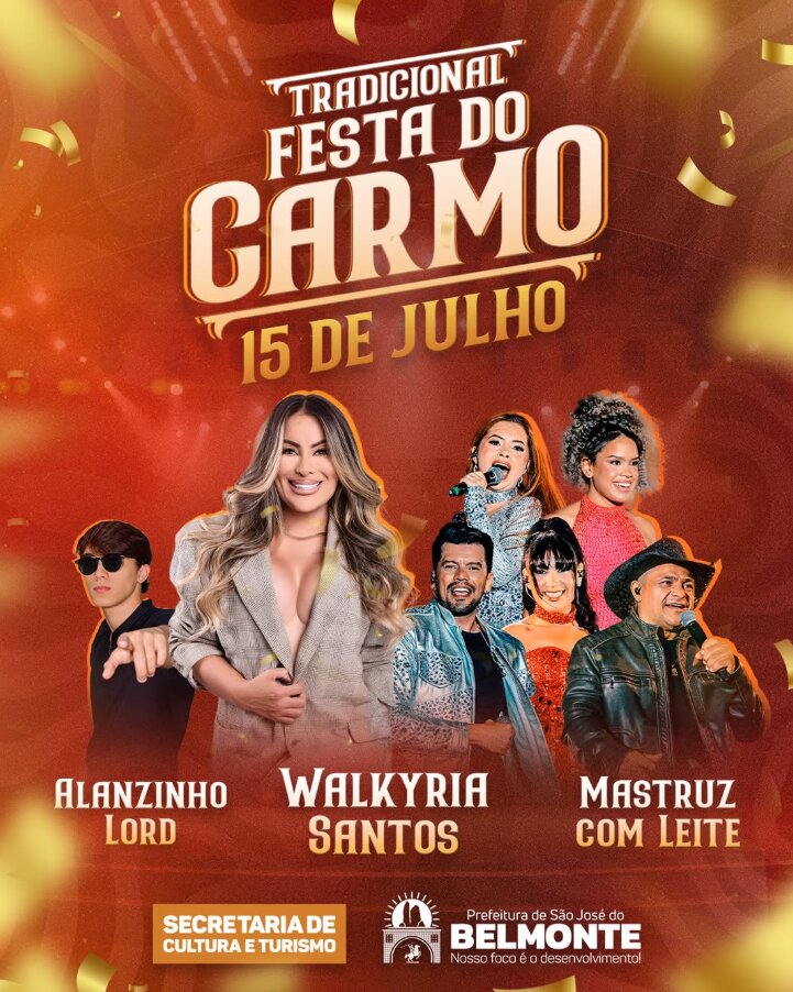 Belmonte anuncia atrações da tradicional Festa do Carmo