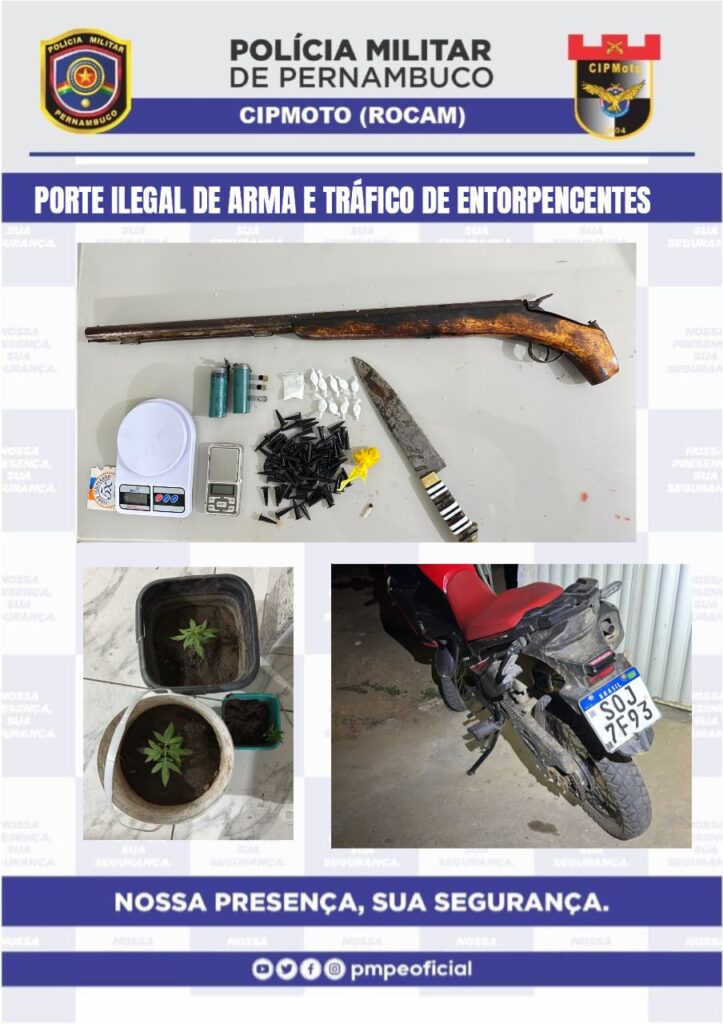 Traficante foge após venda de drogas em via pública de Serra Talhada 1 Traficante foge após venda de drogas em via pública de Serra Talhada