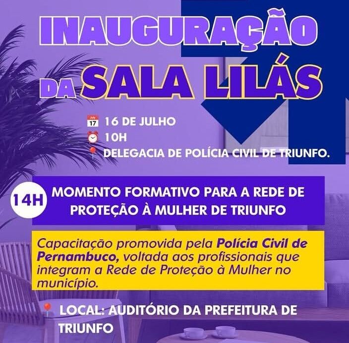 Delegacia de Triunfo inaugura Sala Lilás