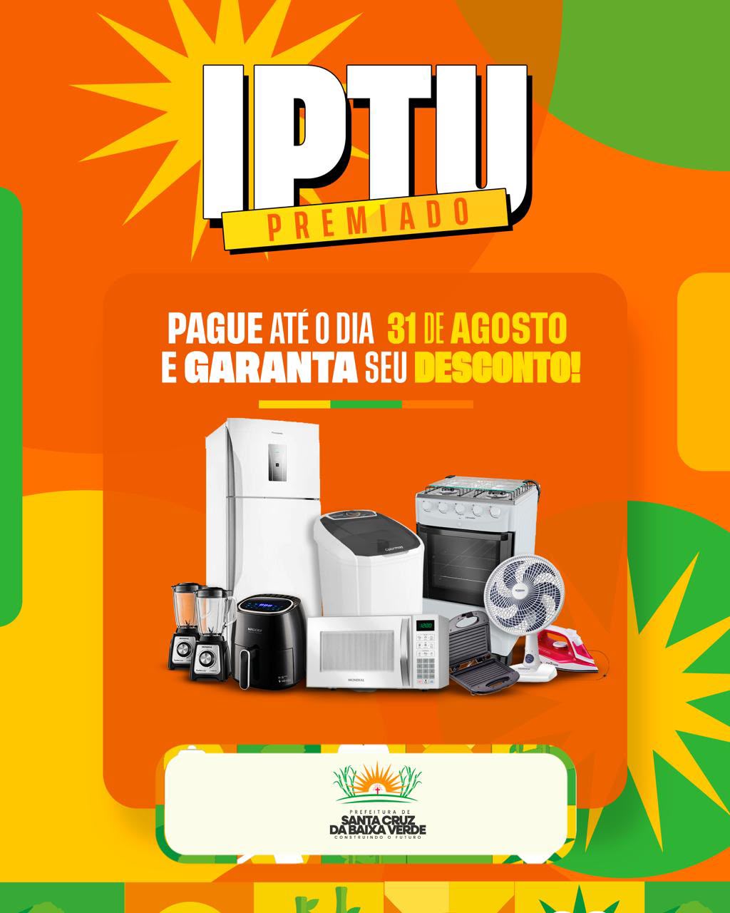Prefeitura de Santa Cruz sorteia prêmios para contribuintes 1 Prefeitura de Santa Cruz sorteia prêmios para contribuintes