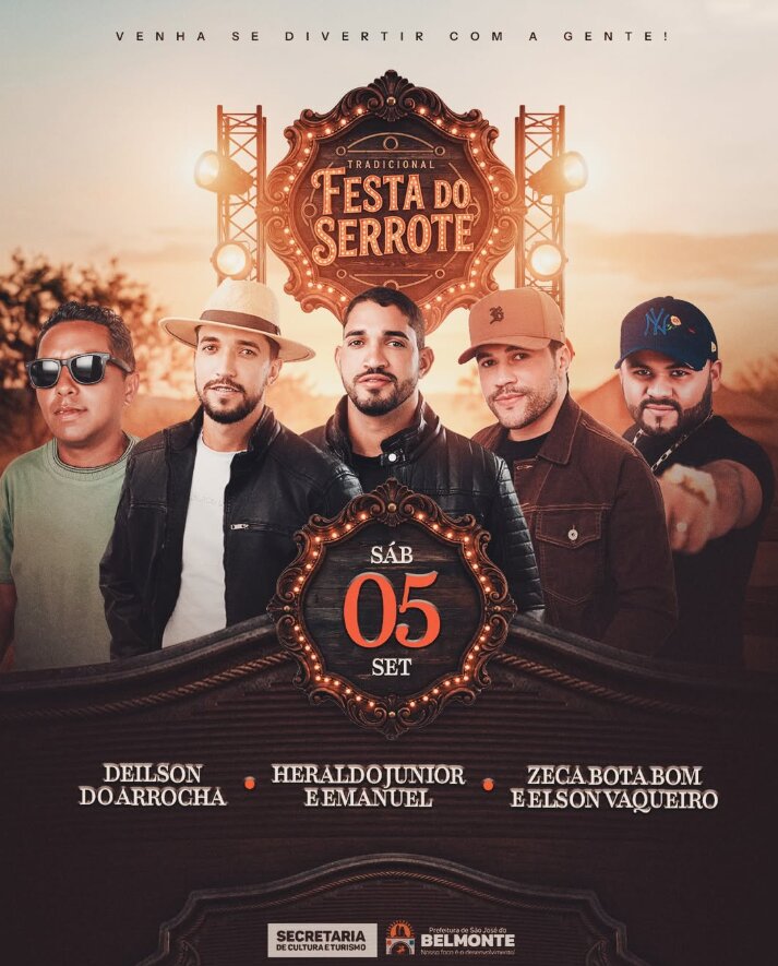 Belmonte divulga atrações da Festa do Serrote; confira