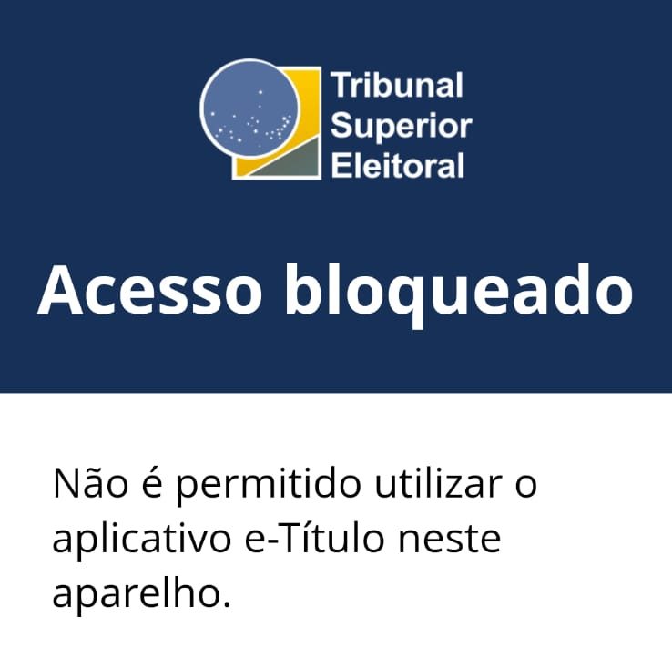 Falhas no aplicativo e-Título podem deixar eleitores sem acesso ao serviço em ST 1 Falhas no aplicativo e-Título podem deixar eleitores sem acesso ao serviço em ST