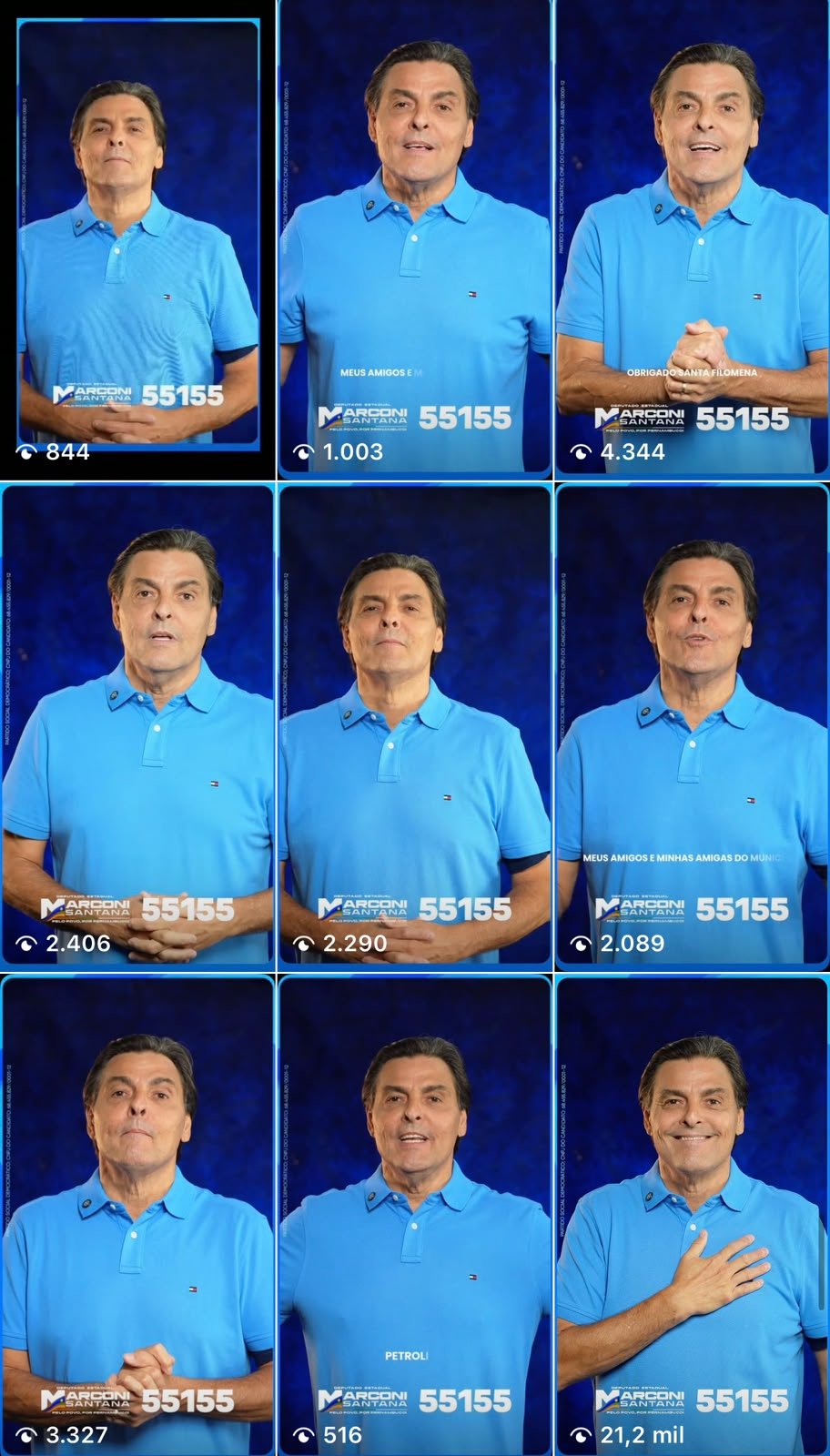 Marconi aposta em vídeos personalizados nas redes sociais