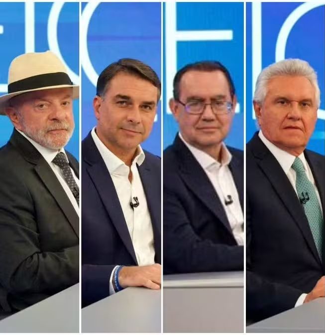 Datafolha: Lula, 42%; Flávio, 38%; Cury, 4%; Caiado, 3%; Renan, 3%; Zema, 1% 1 Datafolha: Lula, 42%; Flávio, 38%; Cury, 4%; Caiado, 3%; Renan, 3%; Zema, 1%