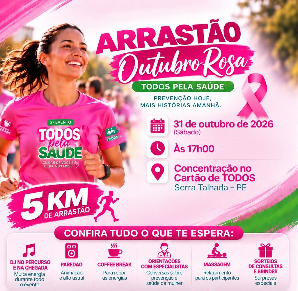 Cartão de Todos e Amor Saúde promovem 3º Arrastão Outubro Rosa