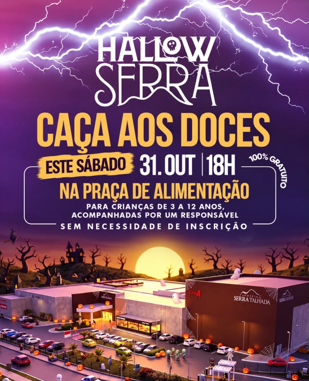 Halloween Serra: Shopping promove tradicional caça aos doces